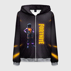 Толстовка 3D на молнии мужская FORTNITE, цвет: 3D-меланж