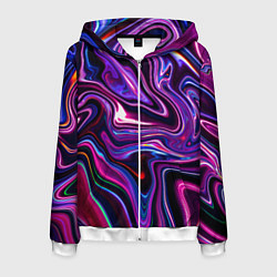 Мужская толстовка на молнии Abstract Fluid