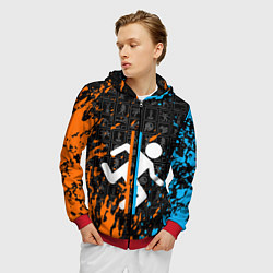 Толстовка 3D на молнии мужская PORTAL 2, цвет: 3D-красный — фото 2