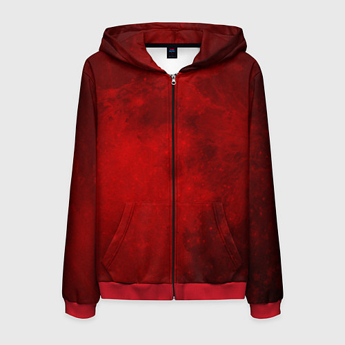 Мужская толстовка на молнии МАРС / 3D-Красный – фото 1