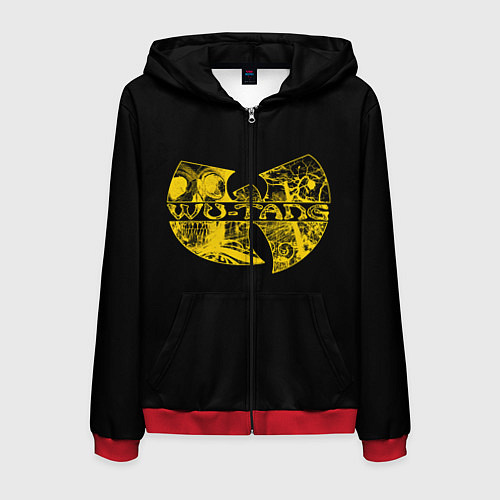 Мужская толстовка на молнии Wu-Tang Clan / 3D-Красный – фото 1