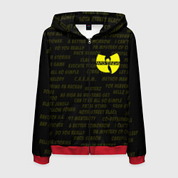 Толстовка 3D на молнии мужская WU-TANG CLAN, цвет: 3D-красный
