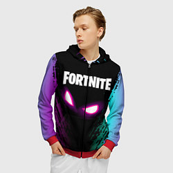 Толстовка 3D на молнии мужская FORTNITE, цвет: 3D-красный — фото 2
