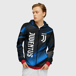 Толстовка 3D на молнии мужская JUVENTUS, цвет: 3D-красный — фото 2