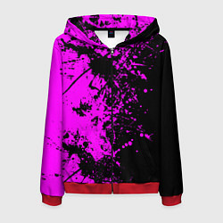 Толстовка 3D на молнии мужская Чёрная магия, цвет: 3D-красный