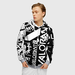 Толстовка 3D на молнии мужская Valorant, цвет: 3D-меланж — фото 2