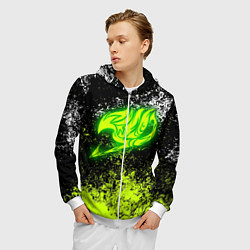 Толстовка 3D на молнии мужская FAIRY TAIL, цвет: 3D-белый — фото 2