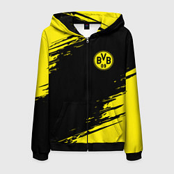 Толстовка 3D на молнии мужская BORUSSIA, цвет: 3D-черный