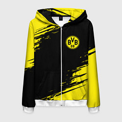 Толстовка 3D на молнии мужская BORUSSIA, цвет: 3D-белый
