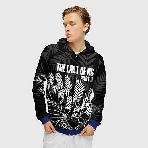 Мужская толстовка на молнии THE LAST OF US 2 / 3D-Синий – фото 3