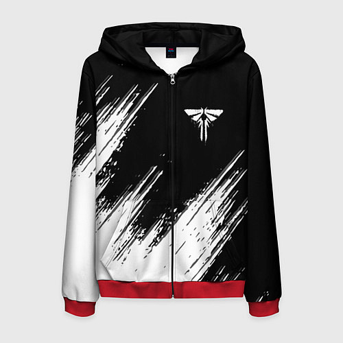 Мужская толстовка на молнии The Last of Us: Part 2 / 3D-Красный – фото 1