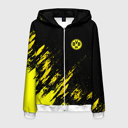 Толстовка 3D на молнии мужская BORUSSIA, цвет: 3D-белый