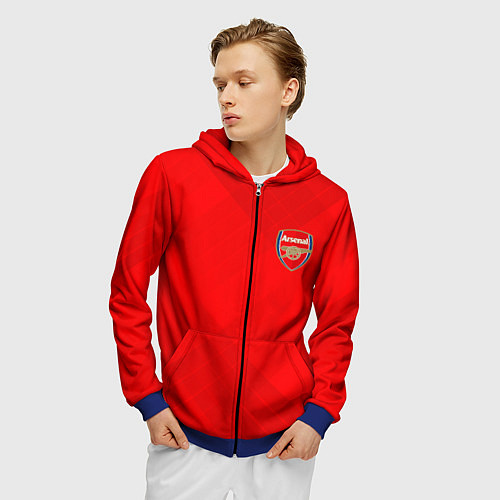 Мужская толстовка на молнии ARSENAL / 3D-Синий – фото 3