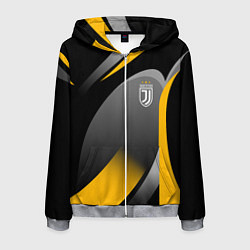 Толстовка 3D на молнии мужская Juventus Uniform, цвет: 3D-меланж