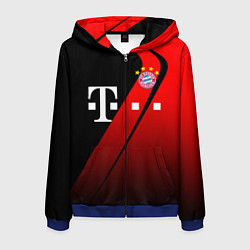 Толстовка 3D на молнии мужская FC Bayern Munchen Форма, цвет: 3D-синий
