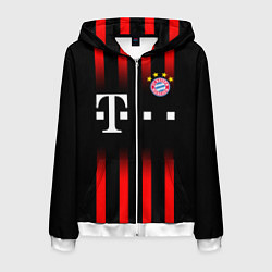 Толстовка 3D на молнии мужская FC Bayern Munchen, цвет: 3D-белый