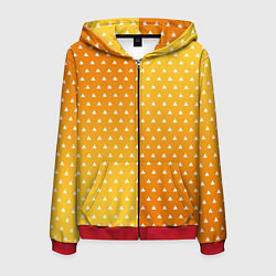 Толстовка 3D на молнии мужская ЗЕНИЦУ КИМОНО, цвет: 3D-красный