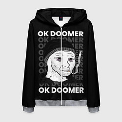 Толстовка 3D на молнии мужская OK DOOMER, цвет: 3D-меланж