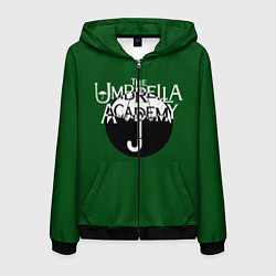 Толстовка 3D на молнии мужская Umbrella academy, цвет: 3D-черный