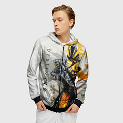 Толстовка 3D на молнии мужская DESTINY, WARLOCK, цвет: 3D-черный — фото 2