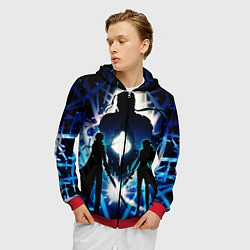Толстовка 3D на молнии мужская Sword Art Online Кирито Асуна, цвет: 3D-красный — фото 2