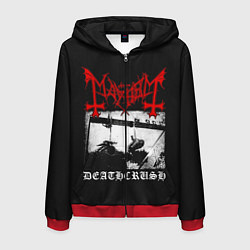 Толстовка 3D на молнии мужская Mayhem, цвет: 3D-красный