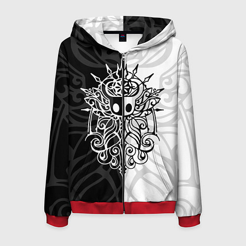 Мужская толстовка на молнии HOLLOW KNIGHT ХОЛЛОУ НАЙТ / 3D-Красный – фото 1