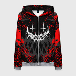 Толстовка 3D на молнии мужская GHOSTEMANE, цвет: 3D-меланж