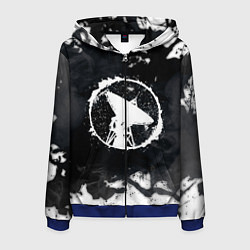 Толстовка 3D на молнии мужская ГРОТ, цвет: 3D-синий