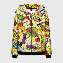 Мужская толстовка на молнии Комикс