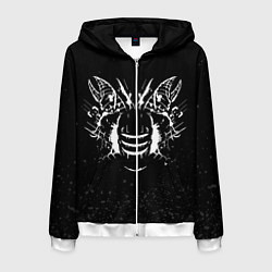 Толстовка 3D на молнии мужская DEAD SPACE МЁРТВЫЙ КОСМОС, цвет: 3D-белый