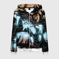 Толстовка 3D на молнии мужская Solo leveling, цвет: 3D-белый