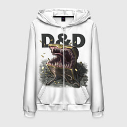 Мужская толстовка на молнии D&D Мимик-сундук ДнД
