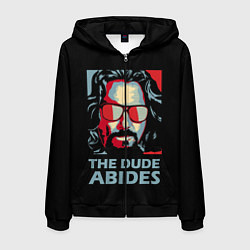 Мужская толстовка на молнии The Dude Abides Лебовски