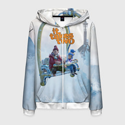 Толстовка 3D на молнии мужская It Takes Two Коди и Мэй, цвет: 3D-белый