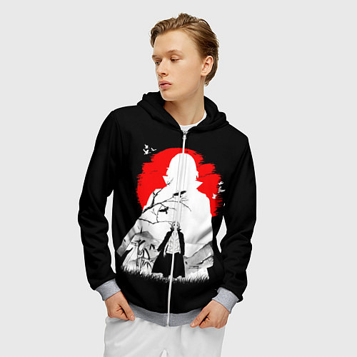 Мужская толстовка на молнии MIkki токийские мстители микки / 3D-Меланж – фото 3