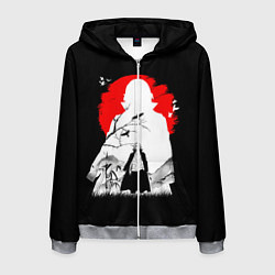 Толстовка 3D на молнии мужская MIkki токийские мстители микки, цвет: 3D-меланж