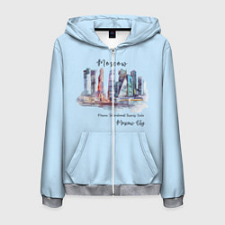 Мужская толстовка на молнии Москва-Сити