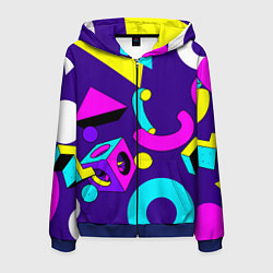 Мужская толстовка на молнии Геометрические фигуры