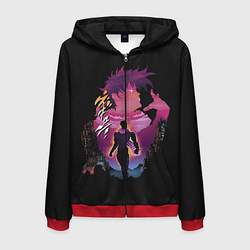Мужская толстовка на молнии Joseph Joestar / 3D-Красный – фото 1