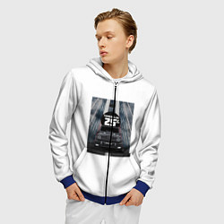 Толстовка 3D на молнии мужская TONERCLUB25 КАРТИНА, цвет: 3D-синий — фото 2