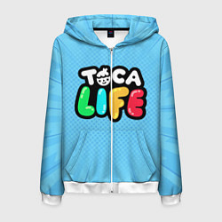 Мужская толстовка на молнии Toca Life: Logo