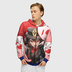 Толстовка 3D на молнии мужская ХУ ТАО С ПРИЗРАКАМИ, цвет: 3D-синий — фото 2