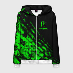 Мужская толстовка на молнии Monster Energy Текстура