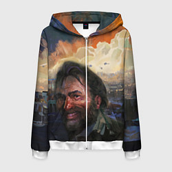 Мужская толстовка на молнии Disco Elysium Harrier Du Bois