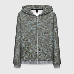 Толстовка 3D на молнии мужская Коллекция Journey Лабиринт 575-1, цвет: 3D-меланж