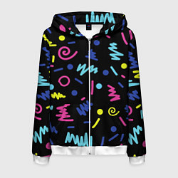 Мужская толстовка на молнии Neon color pattern Fashion 2032