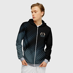 Толстовка 3D на молнии мужская Critical ops cops, цвет: 3D-меланж — фото 2