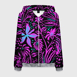 Мужская толстовка на молнии Цветочная композиция Fashion trend