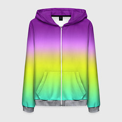 Мужская толстовка на молнии Multicolored Ombre gradient